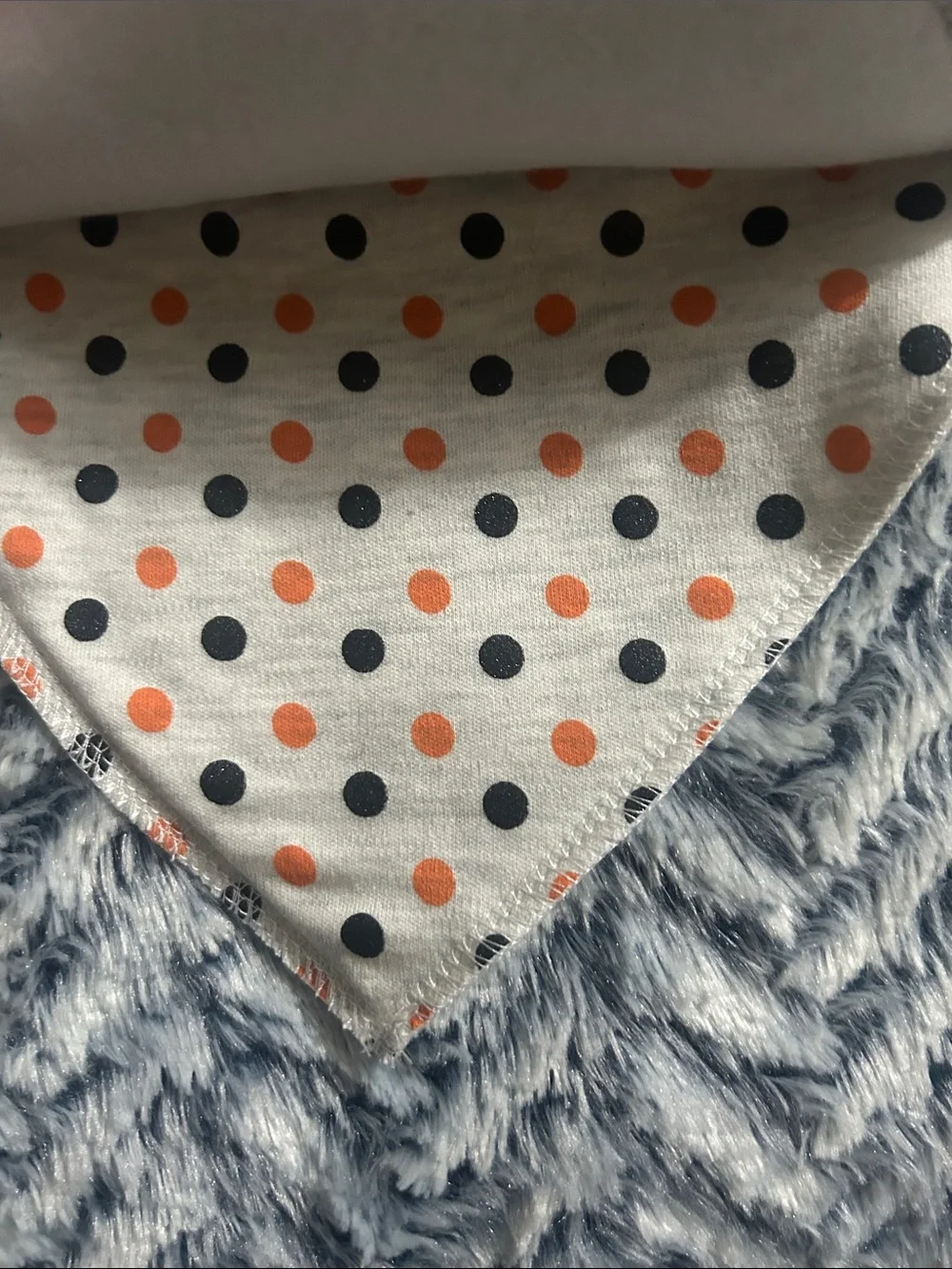 Modern Baby Orange & White Halloween Bandana Bib Set - 8 Pack